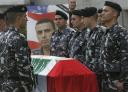 Enterrement de l'officier Wissam Eid