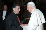 Mgr Rahi et le pape Benoît XVI